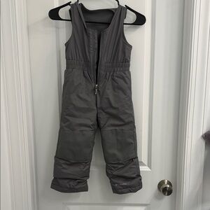 Kids Gray Snow Bib